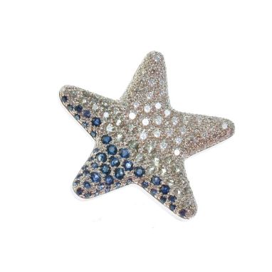 Ciondolo stella marina in argento Sterling 925 con conchiglia e animali marini per braccialetto Pandora