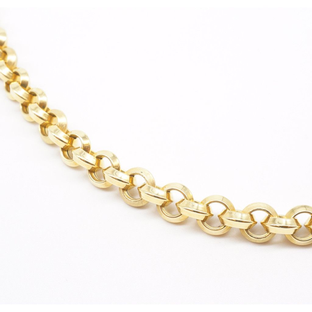 Rolò necklace triangular-section 12mm 44cm