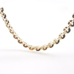 C-chain necklace in White gold and Yellow gold
