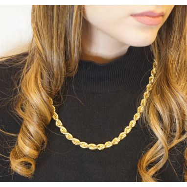 Collana Lunga Artigianale Con Petali In Raso Di Poliestere Giallo E Cristalli Cordino Nero Particolare Elegante
