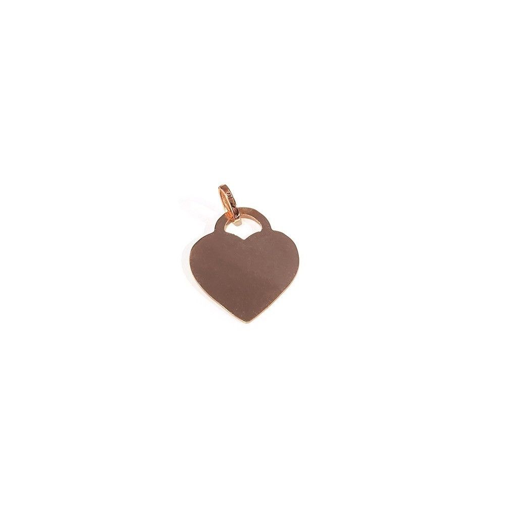 Big Rose Gold Heart Pendant