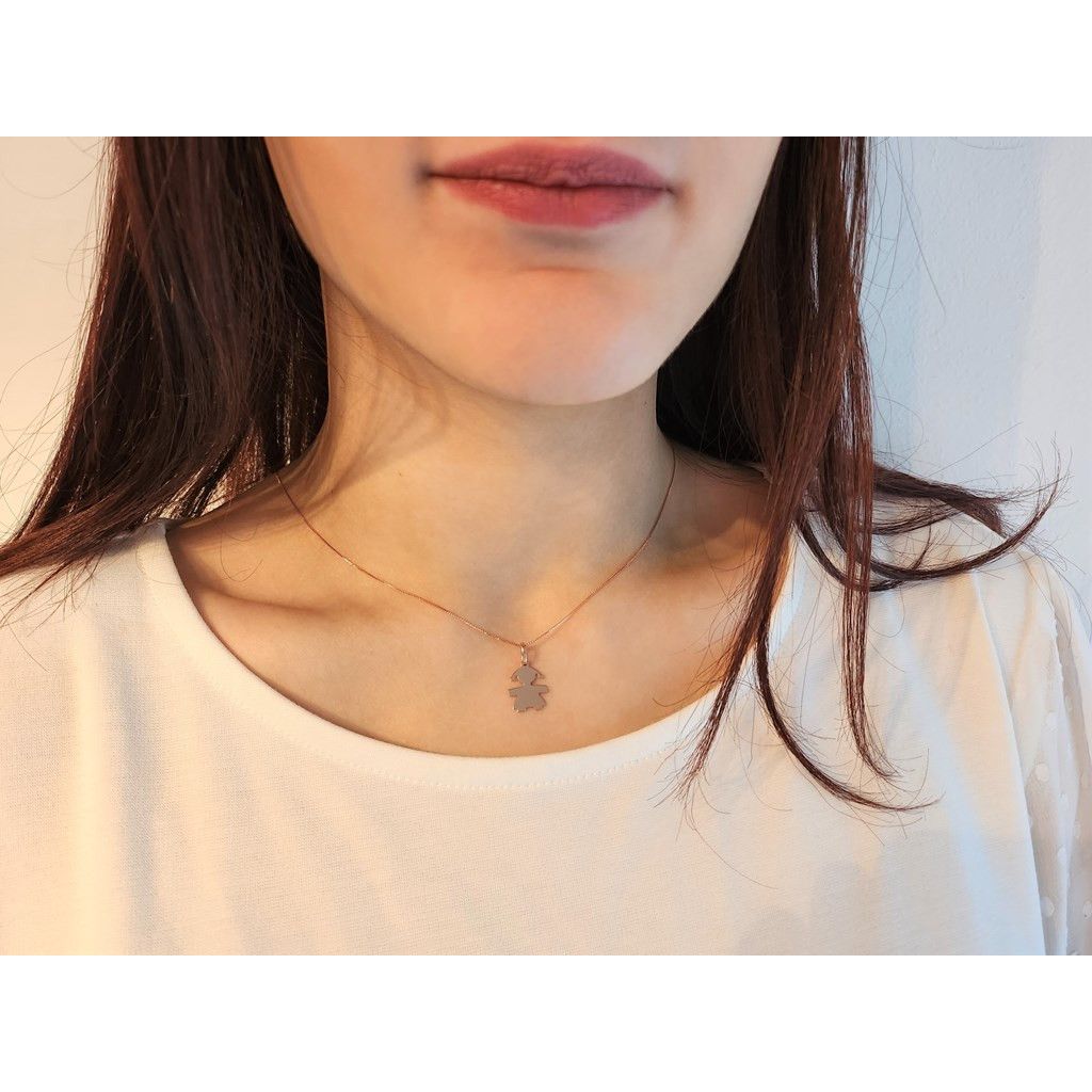 Rose Gold Little Girl Pendant
