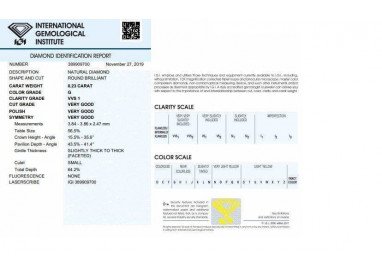 Diamante Certificato IGI 0.23 G VVS1