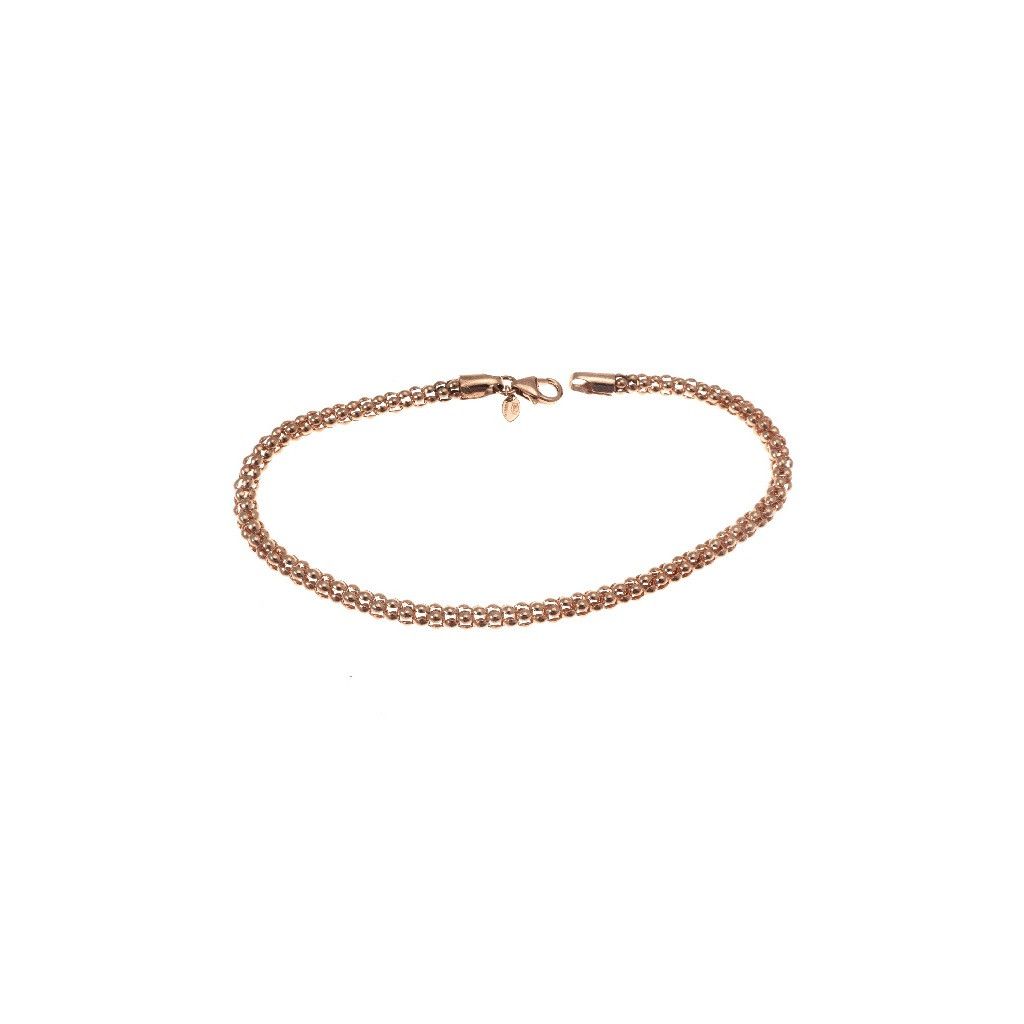 Bracelet "coreana" chain in rose gold - 19cm