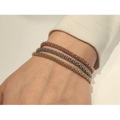 Set Di 6 Braccialetti Donna Placcati Oro 14K | Bracciali Impilabili A Catena Serpente E Maglia Ro | Regolabili E Impermeabili | Gioielli Eleganti In Confezione Regalo