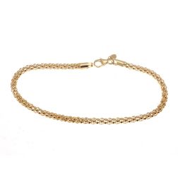 Bracciale catena coreana in Oro Giallo
