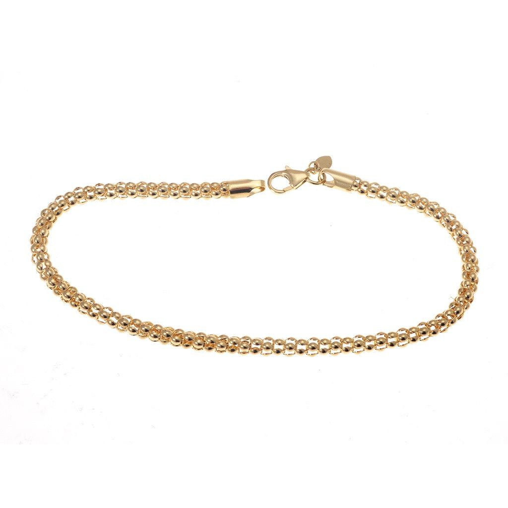 Bracelet "coreana" chain in yellow gold