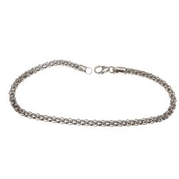 Bracciale catena coreana in Oro Bianco
