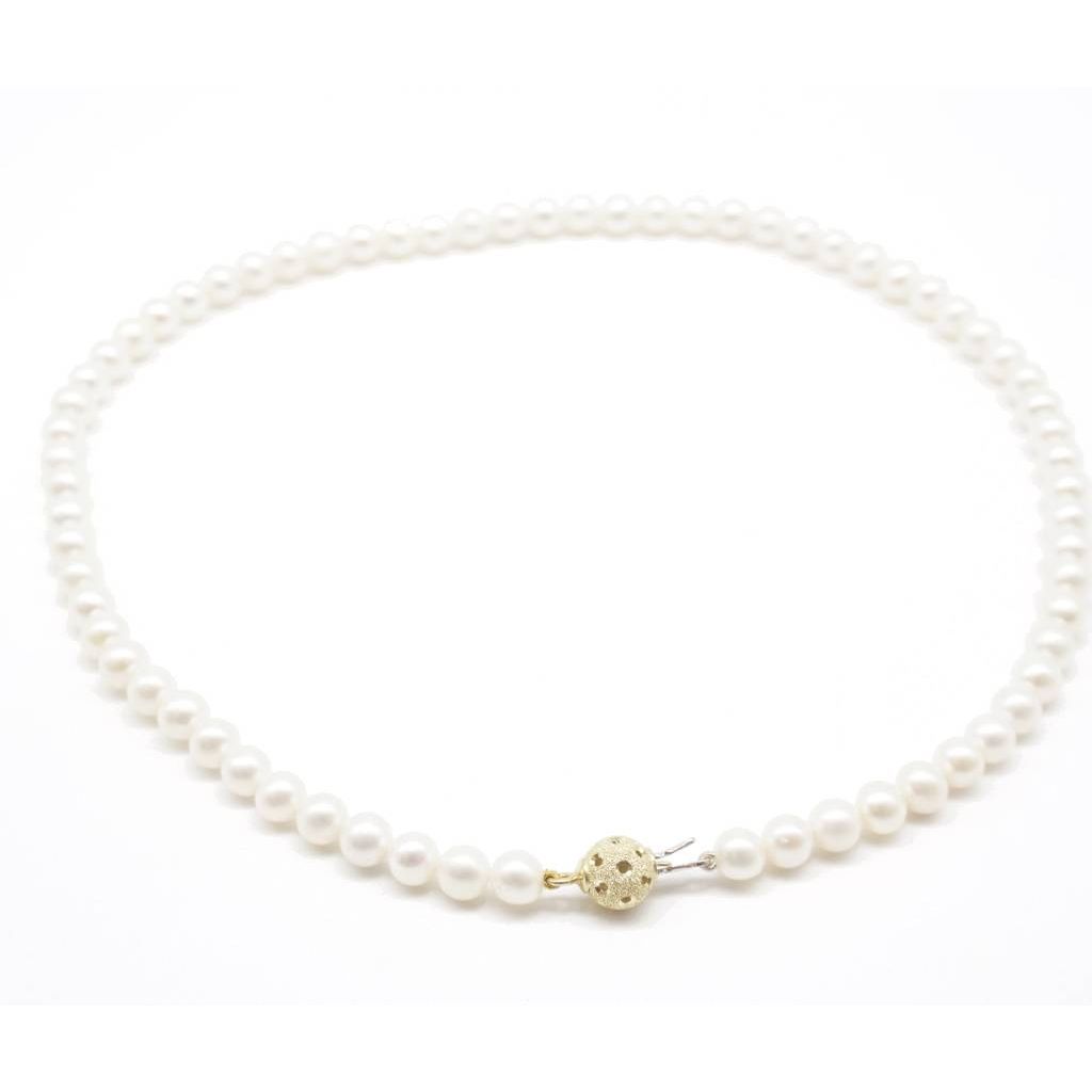 Collana Perle Luna Oro Giallo