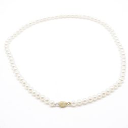 Collana Perle Barilotto Diamantato Oro Giallo