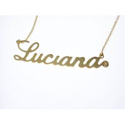Collana Nome Oro Giallo GRANDE