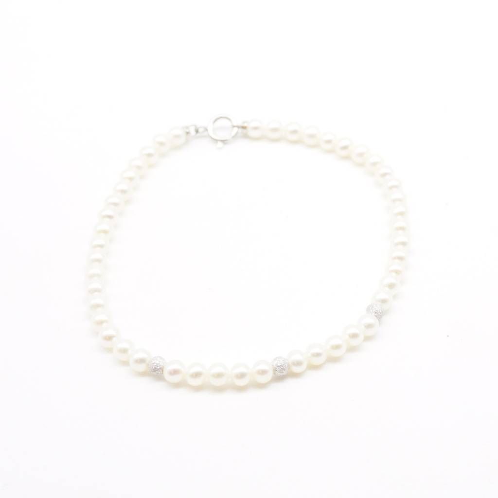 Bracciale Perle Delicious oro bianco