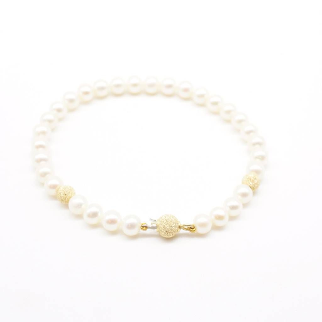 Bracciale Perle Centrale 2 oro giallo