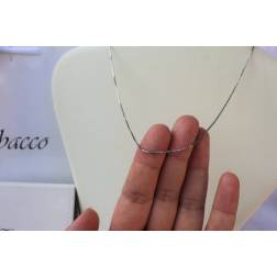 Necklace Veneta 42cm 1.1mm White Gold