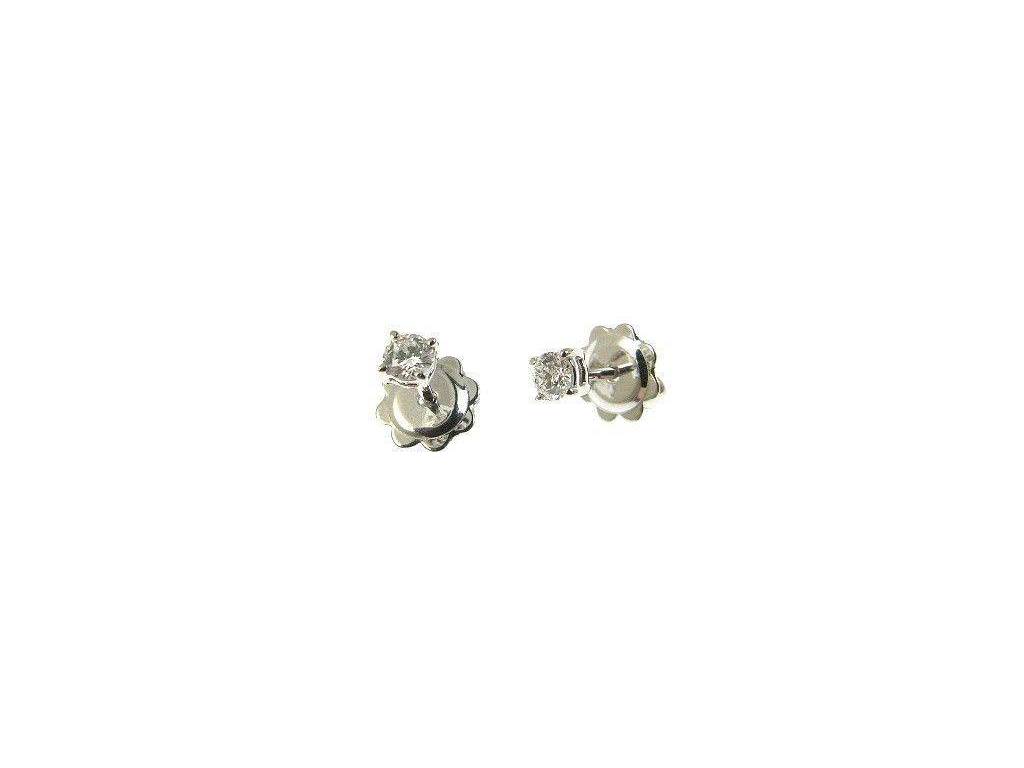 Solitaire earrings 0.215 ct