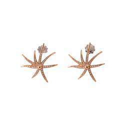 Earrings Starfish Rose Gold