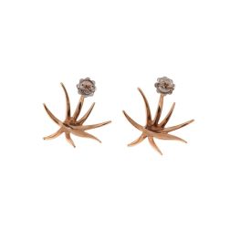 Diamonds Earrings Starfish Rose Gold