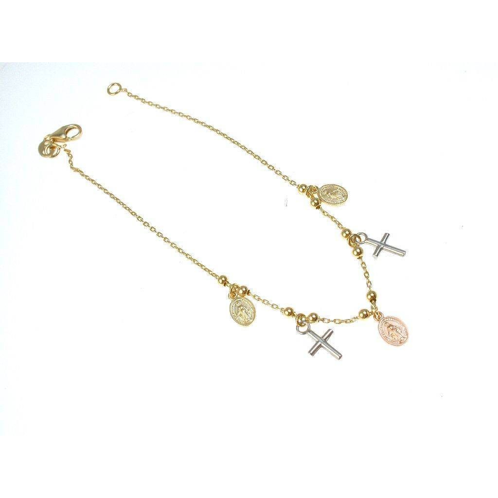 Bracciale nei tre colori dell'oro 18k - Asta Gioielli - Associazione