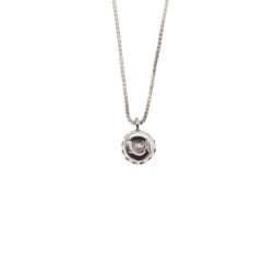 Light Point Diamond Necklace 0.10ct Contoured