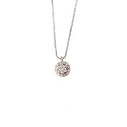 Girocollo Punto Luce Diamante 0.10ct Contornato