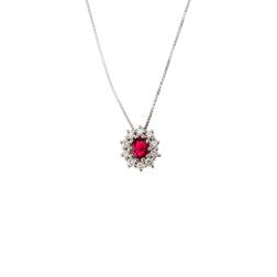 Kate Ruby Necklace 5x4mm