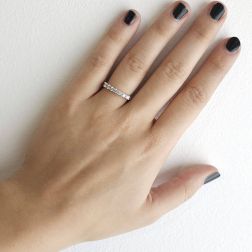 Veretta 7 Diamanti Suspended  0.39ct foto indossata