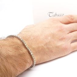 Bracciale Tennis Diamanti Brown foto indossata