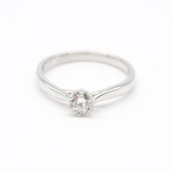 0.30ct GIA Diamond on Platinum "Ninfea" Solitaire Ring