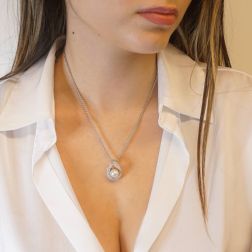 Photo of worn I Pearl You Necklace