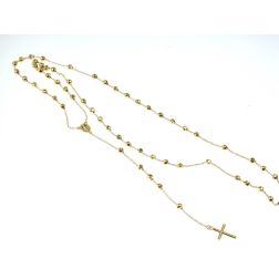 Collana Rosario Oro Giallo sfere 5.80 mm