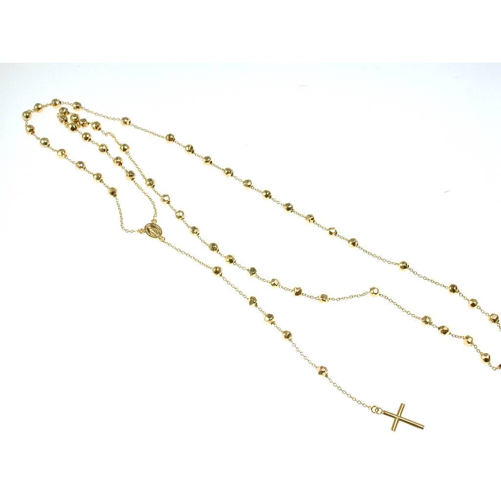 Collana Rosario Oro Giallo sfere 5.80 mm