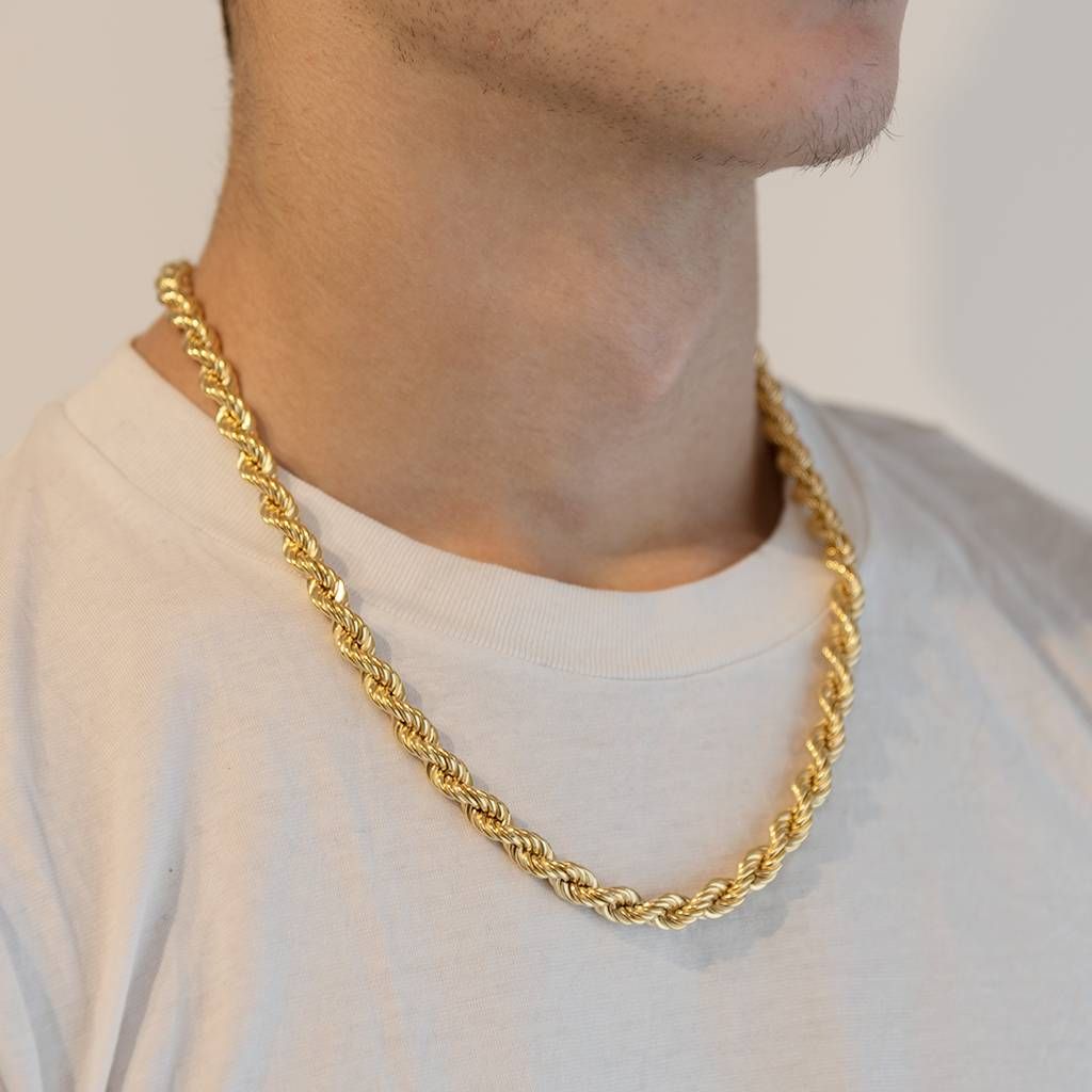 Collana Corda 55cm x 7.70mm oro giallo