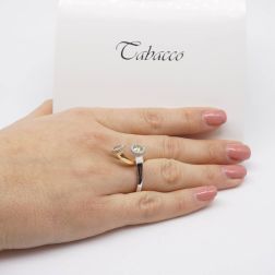 Photo of worn Stems Fancy Diamonds Ring