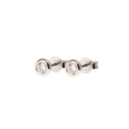 Orecchini Punto Luce Circle castone da 5,50mm