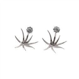 Orecchini Stelle Marine con Diamanti in Oro Bianco