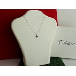 Ciondolo Croce con Rubini - Larghezza 8.3mm