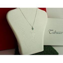 Ciondolo Croce Smeraldi - Larghezza 8.3mm