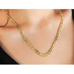 Photo of worn Figaro Neckalce  50cm x 5,20mm