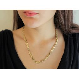 Photo of worn Figaro Necklace 50cm x 5,20mm