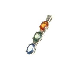 Colored sapphires Pendant