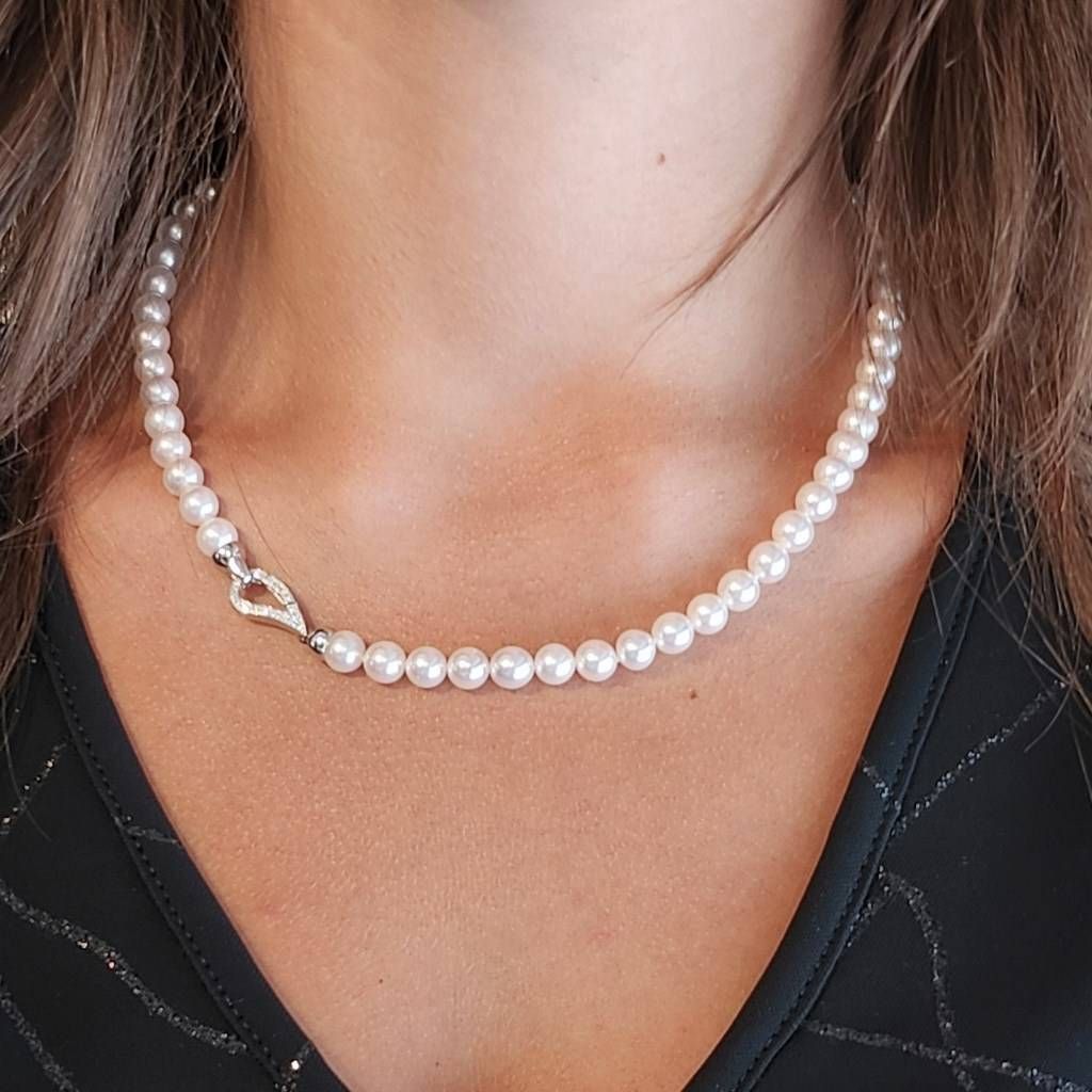 Girocollo Goccia Con Cristallo Rosso E Zirconi - Collana Oro Rosa Vintage Per Donna, Elegante E Brillante