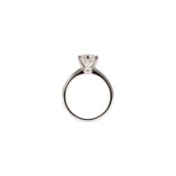 Solitario Pantelleria Diamante su Oro Bianco 18kt