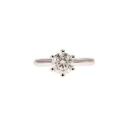 Solitario Pantelleria Diamante su Oro Bianco 18kt