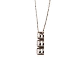 Trilogy Necklace 0.98ct with 3 GIA Certificate diamonds