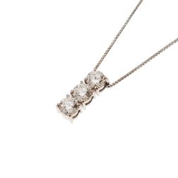 Trilogy Necklace 0.98ct with 3 GIA Certificate diamonds