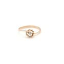 Anello Solitario Easy Flower Diamante Oro Rosa - Misura 15