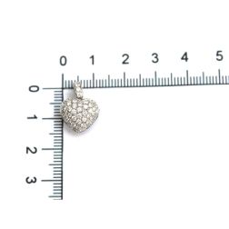 Diamonds Pavè Rounded Heart Pendant