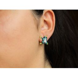 Photo of worn Frog Earrings