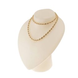 Rope Necklace Yellow Gold Lace 80cm x 6mm Yellow Gold