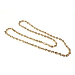 Rope Necklace Yellow Gold Lace 80cm x 6mm Yellow Gold